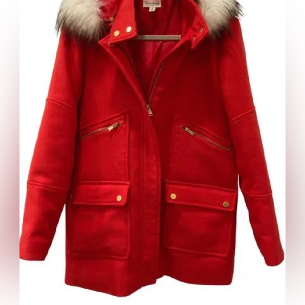 Red Maison Jules coat